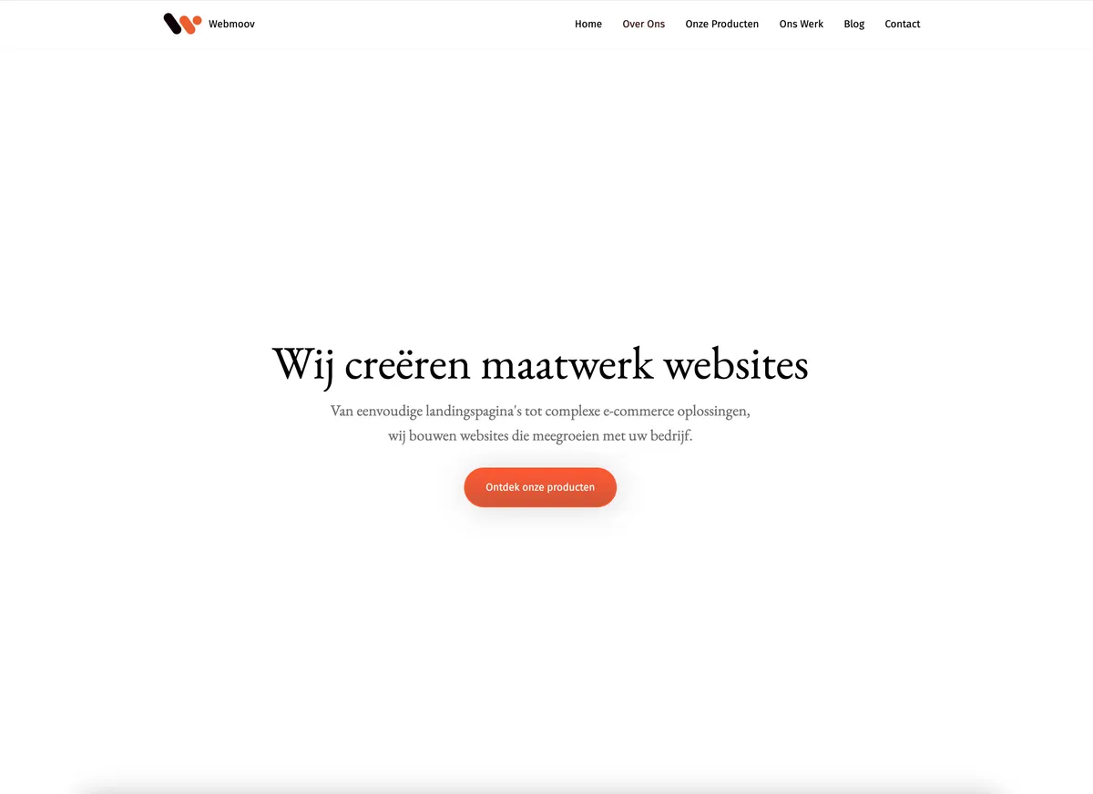 Redesign Webmoov agency website met Astro.js