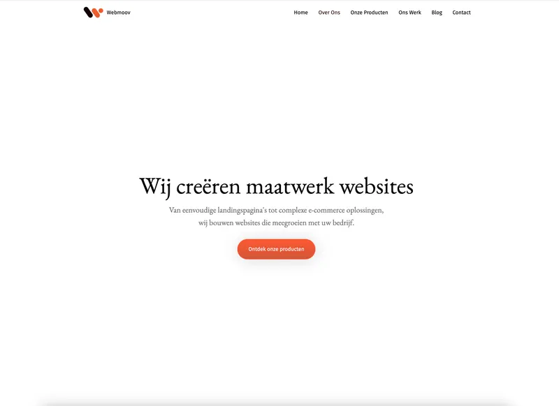 Redesign Webmoov agency website met Astro.js
